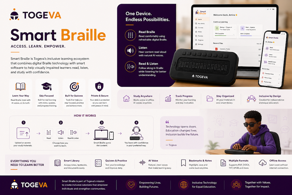 Smart Braille by Togeva — accessible learning for visually impaired students